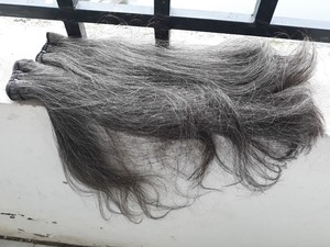 VCHAIRVIETNAM Cabello gris natural para mujeres mayores Precio al por mayor Extensiones de cabello humano Super Double Drawn - Product Image 4