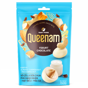 Commandes en gros de fabrication de dragées chocolatées OEM/ODM HALAL 150G, amandes, noix de cajou et noix de macadamia enrobées de chocolat au yaourt - Product Image 1