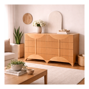 Commode en bois à prix de gros pour chambre à coucher, mobilier de maison durable, éco-responsable, fabriqué en usine au Vietnam - Product Image 1