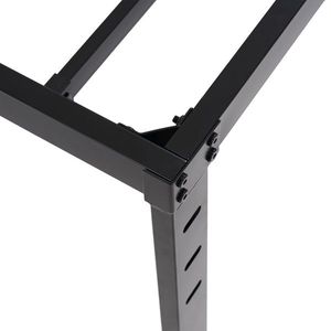 Simple Basic Iron Bed <b>Frame</b> 190.5*96.5*45.7cm Bed Height <b>Black</b> Metal Bed - Product Image 6