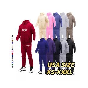 Conjuntos de pantalones apilados personalizados para hombre, trajes de chándal Unisex de alta calidad, chándal ajustado, chándal para trotar - Product Image 2