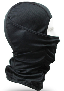 Cagoule noire unisexe pour enfants, en polyester extensible, protection UV, légère, coupe-vent, pour sports d'hiver en extérieur - Product Image 5