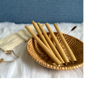 Disponible : Pailles à boire artisanales en bambou |   Pailles en bambou naturel du Vietnam - Product Image 1