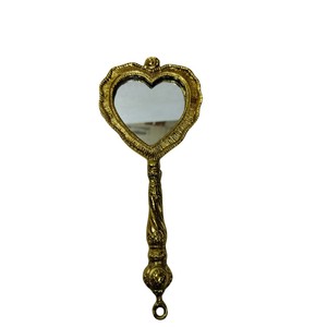 Vintage Ornate <b>Handheld</b> <b>Mirror</b> Antique Bronze Baroque Style Vanity Makeup <b>Mirror</b> with Floral Embossed Handle for Home Decor - Product Image 4