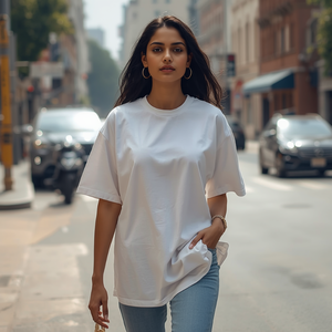 เสื้อยืดคอกลมผู้ชาย ผ้าฝ้าย 100% หนัก 260GSM แบบสั่งทำพิเศษ - Product Image 3