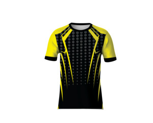 เสื้อยืดซับลิเมชั่นแห้งเร็ว ระบายอากาศดี เป็นมิตรกับสิ่งแวดล้อม พิมพ์ลายโลโก้ด้านหน้า ผลิตจากโพลีเอสเตอร์ 100% แขนสั้น เหมาะสำหรับการฝึกกีฬาและออกกำลังกาย - Product Image 1