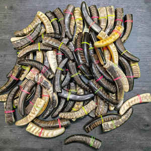 Manche de couteau en corne de bélier artisanal de luxe, matériau naturel durable pour couteaux gauchers à prix abordable - Product Image 2