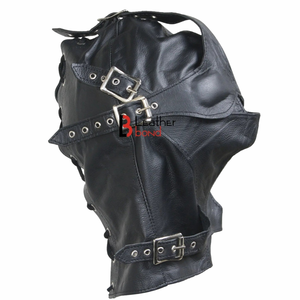 Black Sheep LBH-1008 Cagoule de cosplay anime en cuir de vachette véritable pour homme adulte, avec sangles dorsales réglables, écologique - Product Image 2