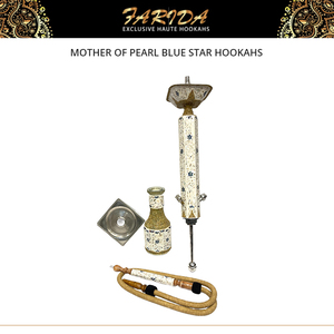 Cachimbas Egipcias de Acero Inoxidable con Decoración de Estrella Azul de Nácar, Diseño Elegante, Precio Competitivo, la Mejor Calidad, Gran Venta - Product Image 3