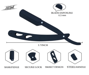 มีดโกนหนวดแบบมืออาชีพจากตุรกี ขายส่ง ใบมีดสแตนเลสคุณภาพสูง ด้ามจับพลาสติกสีขาว ใช้ได้กับใบหน้า ทนทาน - Product Image 5