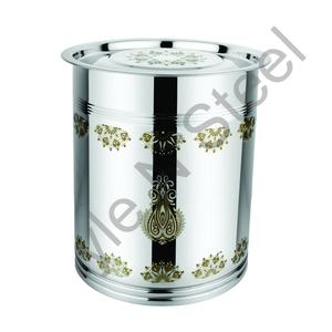 Recipientes de Acero Inoxidable para Almacenamiento de Harina con Grabado Láser, Recipientes Metálicos para Cocina, Almacenamiento de Galletas, Pan, Té, Café y Azúcar - Product Image 1