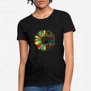 T-shirt à manches courtes jaune pour femme Geez Louise, col rond, logo imprimé sur le devant, en coton tricoté, haut décontracté - Product Image 5