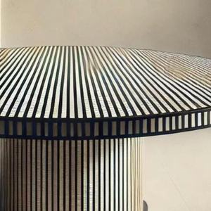 โต๊ะรับประทานอาหารฝังมุก งานฝีมือดีไซน์ทันสมัย โต๊ะกาแฟฝังมุกตกแต่งด้วยมุก - Product Image 2