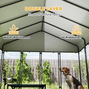 Recinto per Cani da Esterno Resistente 8 X 8 X 6 con Tetto e Chiusura Antifuga, Cuccia e Arredamento per Animali Domestici - Product Image 5