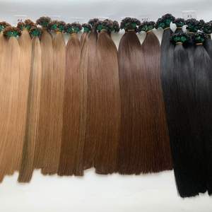 100% cheveux humains, vrais cheveux, kératine, pointe plate, gamme de couleurs, utilisation de longue durée, légèrement soyeux, ne s'emmêle pas, livraison rapide - Product Image 6