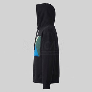 Pull à Capuche Décontracté Personnalisable pour Homme en Mélange de Coton 100% avec Tissu Polaire à Manches Longues – Design Écoresponsable - Product Image 3