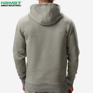 Survêtement homme imprimé écologique de haute qualité vert olive clair, sweat à capuche lourd et pantalon de survêtement 100 % coton Naimat - Product Image 3
