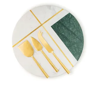 Tabla de queso de mármol con cúpula de cristal, elegante soporte para pasteles con tapa, bandeja decorativa multiusos a buen precio - Product Image 4
