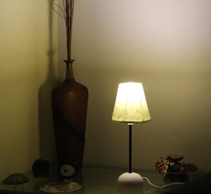 Modern Style Luxury Lighting 100% Banana Fiber Organic Paper Purely Light Green Color Recycled & Handmade <b>Lamp</b> - Product Image 3