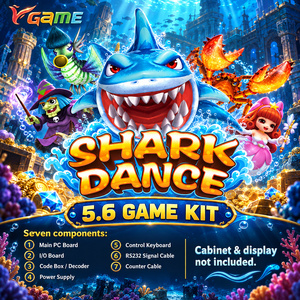 Shark Dance 5.6 <b>Game</b> Kit for Fish Arcade Software and Multiplayer Cabinet Projects 4/6/8/10 <b>Players</b> 110/220V - Product Image 2