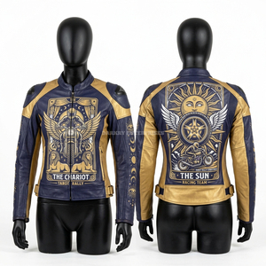 Veste en cuir de course à imprimé graphique personnalisé, uniforme de motard sportif, vêtements de pilote professionnel, fabricant OEM, haute qualité - Product Image 3