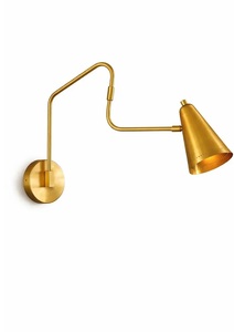 Brass Geometric <b>Wall</b> <b>Sconce</b> Art Deco Design Indoor <b>Lighting</b> Home Office Decor Durable Finish Calvin Handicraft 100% Diwali - Product Image 2