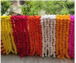 Guirlandes de fleurs en feutre non tissé faites à la main, multicolores, décoration bohème suspendue pour la maison, mariage, salon, usage intérieur - Product Image 5
