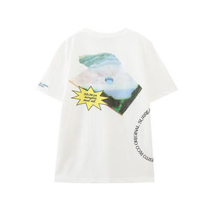 Camisetas de Moda para Mujer, 100% Algodón, Venta al por Mayor, Camisetas Estampadas para Mujer con Logotipo de Diseñador Personalizado - Product Image 2