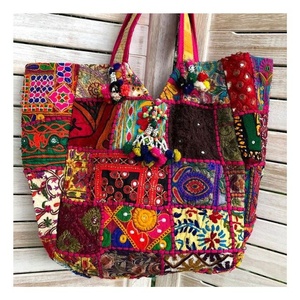 Versátil nuevo bordado Floral plegable Shopper Tote bolsos plegables conveniente bolsa de almacenamiento de gran capacidad con aprobación GOTS - Product Image 6