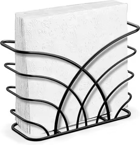 Premium Chic Metal Napkin Stand For Dining Table And <b>Kitchen</b> Stylish <b>Tissue</b> <b>Holder</b> For Home Office And Restaurant - Product Image 1