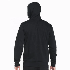 Sweat-shirt décontracté pour homme en coton 100% marron chocolat, à fermeture éclair, manches raglan, en molleton bouclette, coupe classique, couleur unie - Product Image 6