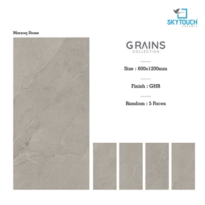 Baldosa de Porcelana Marzoq Stone 600x1200mm, Acabado Mate, Imitación Piedra, para Paredes y Pisos Interiores - Product Image 3
