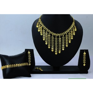 Conjuntos de joyería de imitación de latón de moda chapada en oro con pendientes, Colección perfecta para Ramadán, joyería tradicional para mujer - Product Image 2