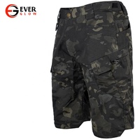 Pantalones Cortos Deportivos Negros Personalizados para Hombre, de Poliéster/Algodón Tejido, Ecológicos, de Secado Rápido, Transpirables, con Cintura Elástica, Casuales