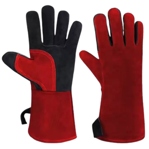 ถุงมือเชื่อมหนังวัวแท้แบบหนา ทนทาน ป้องกันไฟฟ้าสถิตย์ ได้รับมาตรฐาน CE สำหรับงานอุตสาหกรรม - Product Image 2