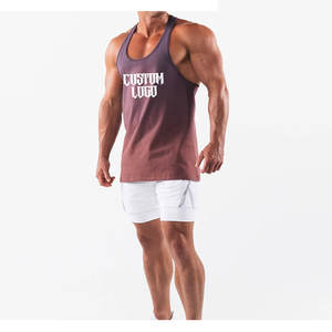 Camisetas Deportivas Casuales para Hombre, 100% Algodón, Secado Rápido, Camiseta sin Mangas para Gimnasio, Chaleco Deportivo con Logotipo Personalizado - Product Image 2