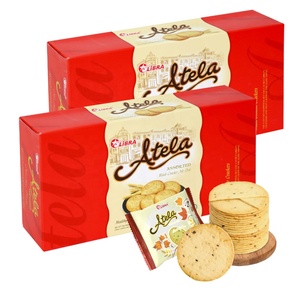 HALAL ISO ATELA sésamo crujiente galletas 150G sabor dulce bolsita caja embalaje FMCG producto Vietnam sabor salado aperitivo exótico - Product Image 3