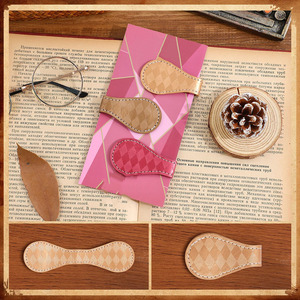 Personalized gift leather maple leaf <b>bookmark</b> with handcrafted maple leaf leather design for book lovers for sale in pakistan - Product Image 2