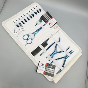Kit de Extensión de Pestañas de Uso Profesional Lucky Lash Tools, Tijeras Grandes de Acero Inoxidable con Plasma Azul, Peine para Extensiones de Cabello - Product Image 6