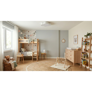 DISICO Convertible Bunk <b>Bed</b> Twin Size American <b>Pine</b> Plywood Rustic Design for Kids Natural Color - Product Image 3
