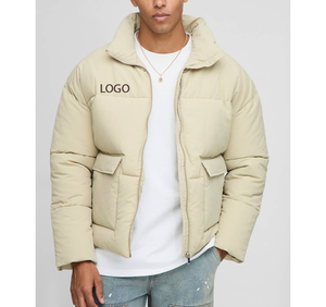 Dernières tendances en matière de manteaux thermiques rembourrés avec des poches utilitaires, veste d'hiver synthétique en duvet isolé pour hommes, style streetwear du Nord - Product Image 3