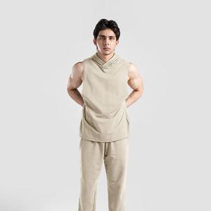 Débardeurs sans manches pour hommes grandes tailles de qualité supérieure, confortables, décontractés, respirants, en coton imprimé, avec design en maille tricotée, divers modèles - Product Image 3