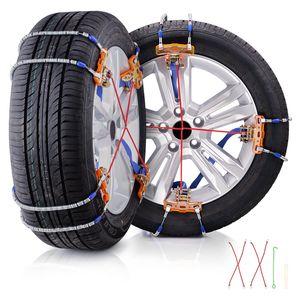 Set di 8 Catene da Neve in Lega di Manganese per Emergenze, per Pneumatici con Larghezza 9.2-11.2 Pollici/235-285 mm, Catene di Trazione per Ruote - Product Image 1