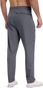Reasonable price Men's Mid Waist Eco-Friendly Waterproof Fleece <b>Jogger</b> Pants with <b>Zip</b> <b>Pocket</b> Casual Sweatpants - Product Image 4