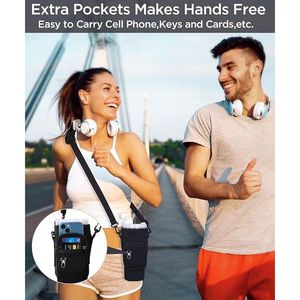 Borsa Porta Bottiglia d'Acqua in Neoprene per Stanley Tumbler con Tracolla Regolabile, Custodia Impermeabile con Tasca per Telefono Bollus - Product Image 4