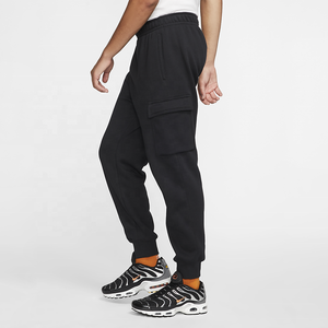 <b>Men's</b> Mid Waist Sport <b>Jogger</b> Pants Custom Logo White <b>Fleece</b> Track Sweatpants With Brown Cargo Printed Plain Jogging Pants - Product Image 3