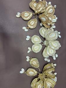 Borlas Latkan Hechas a Mano con Relieve para Vestidos Saree de Mujer, Accesorios Decorativos Étnicos con Cuentas para Dupatta, Plazo de Entrega de Muestra de 7 Días - Product Image 3