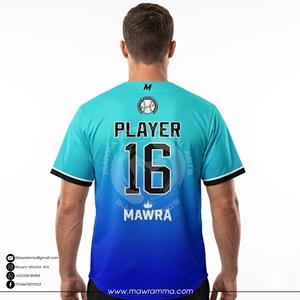 Camiseta de Béisbol Personalizada MAWRA con Degradado Azul, Sublimada, de Secado Rápido, con Botones, Uniforme de Equipo Transpirable para Hombres y Mujeres - Product Image 2