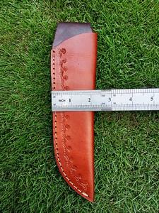 Funda de Cuchillo de Cuero Genuino Hecha a Mano, Premium, Personalizada, Impermeable y Duradera para Cuchillos de Caza de Acero al Carbono, OEM B2B - Product Image 3