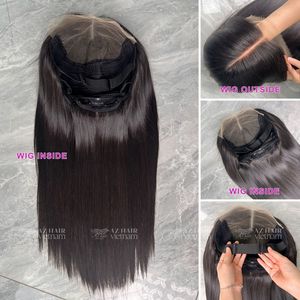 Pelucas al por mayor de alta calidad 13x6 HD con encaje frontal, sin pegamento, cabello humano 100% Remy vietnamita, cutícula alineada, pequeñas y largas. - Product Image 4